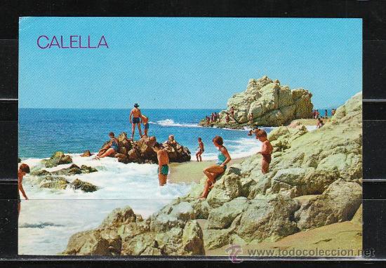 Postales: N&ordm; 31 CALELLA. PLAYA DE LA &rdquo;ROCA GROSSA&rdquo; - Foto 1