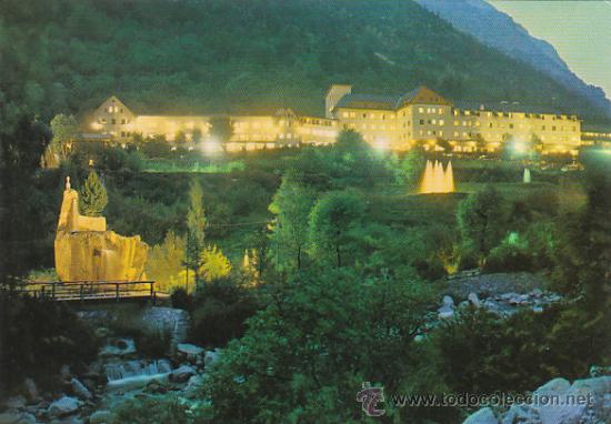 Postales: Gran balneario de Caldas de Boh&iacute;, hotel El manantial, Editor: Kolorham n&ordm; 3970