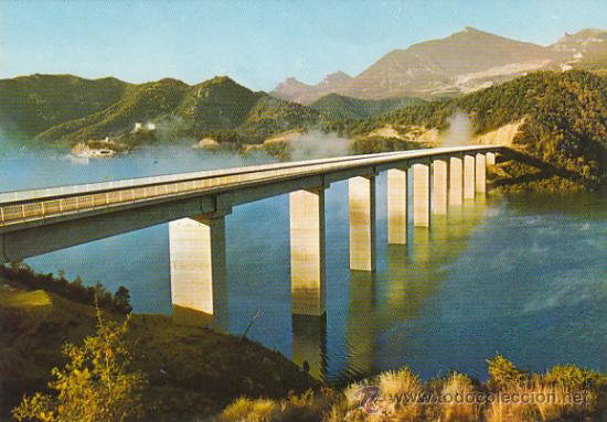 Postales: Pantano de La Baells, Alt Bergada, Editor: Foto Cine Luigi n&ordm; 1158
