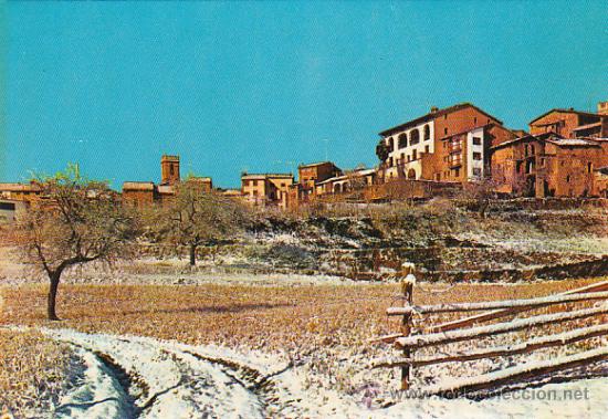 Postales: Borred&aacute;, vista parcial nevada, editor: Artesan&iacute;a Genis n&ordm; 2332