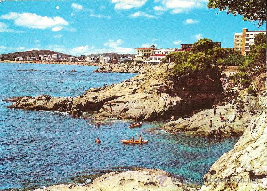 Postales: PLAYA DE ARO (COSTA BRAVA), LA COVA - FOTOGRAFIA CAMPA&Ntilde;A - CIRCULADA