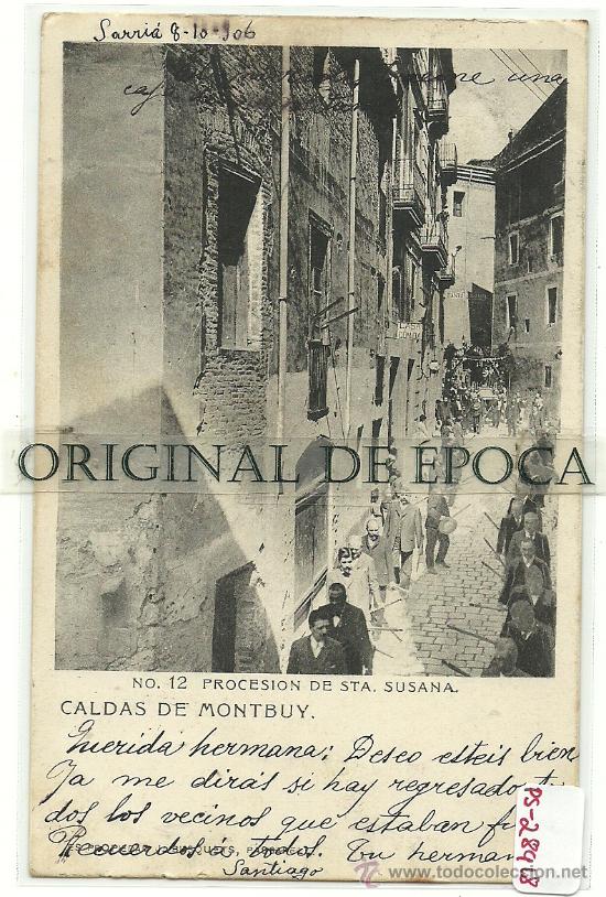 Postkarten: (PS-28918)POSTAL DE CALDAS DE MONTBUY-PROCESION DE STA.SUSANA
