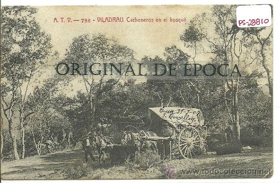 Postkarten: (PS-28810)POSTAL DE VILADRAU-CARBONEROS EN EL BOSQUE