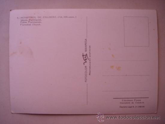 Postales: POSTAL DE MONISTROL DE CALDERS - Foto 2