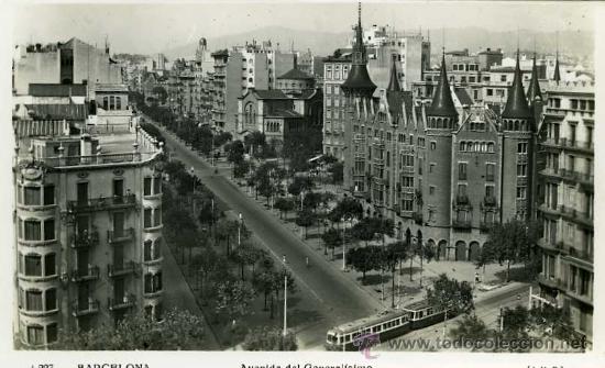 Postales: POSTAL BARCELONA AVENIDA DEL GENERALISIMO - Foto 1