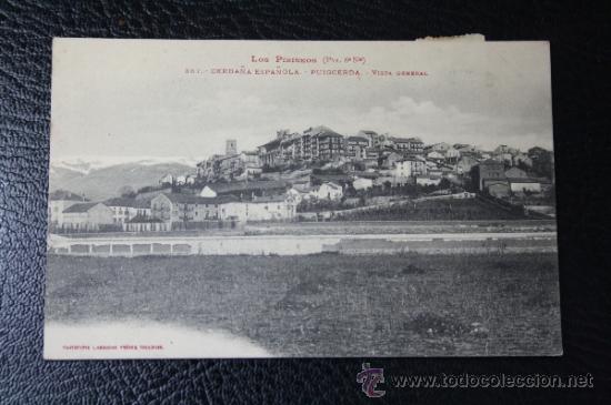 Postales: Postal de Los Pirineos (6&ordf; Serie) - Cerdana Espa&ntilde;ola - Puigcerda - Vista General, Fechada 1909