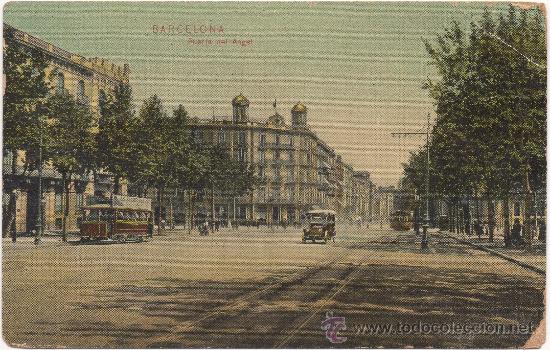 Postales: BARCELONA.- PUERTA DEL &Aacute;NGEL. (C.1908). - Foto 1