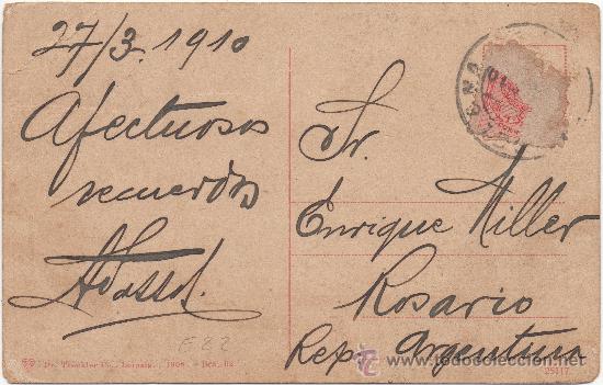 Postales: BARCELONA.- PUERTA DEL &Aacute;NGEL. (C.1908). - Foto 2