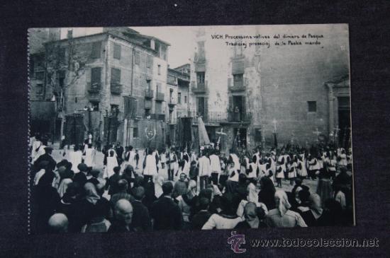 Postales: Postal de Vic - Processons votives del dimars de Pasqua - Foto 1