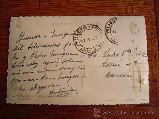 Postales: Postal de Vilanova y Geltru. - Foto 2