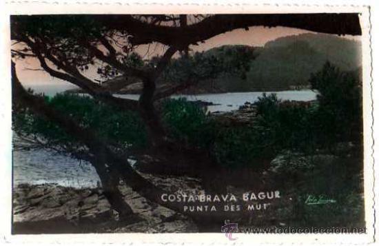 Postales: Bagur. Punta des Mut. Circulada 1954 - Foto 1