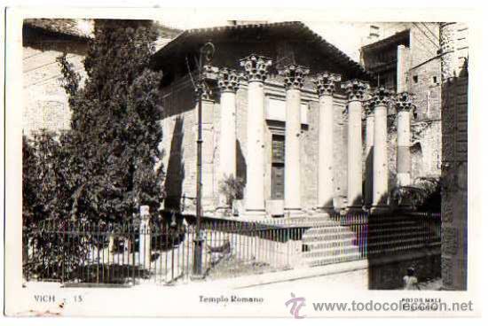 Postales: Vich. Templo Romano. Circulada - Foto 1