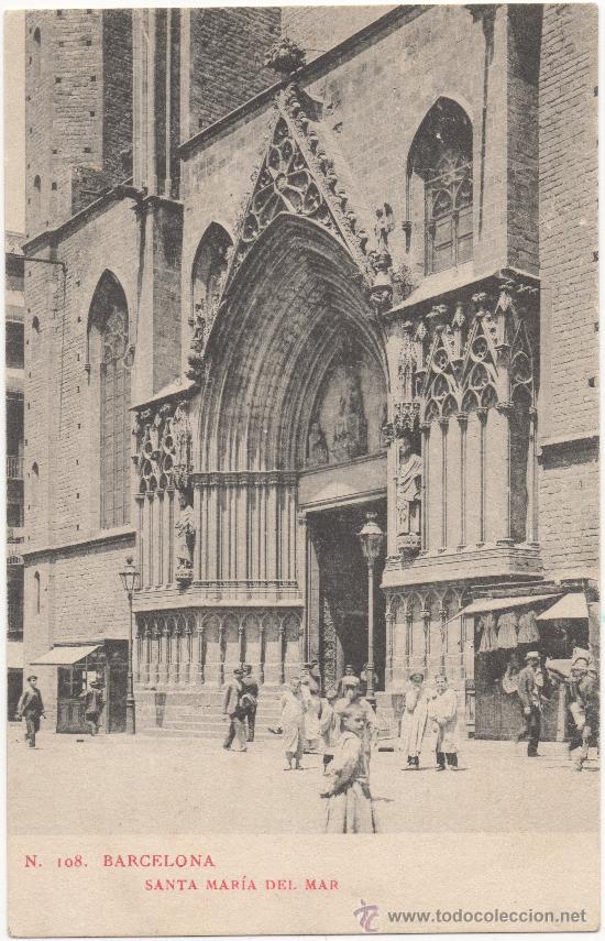 Postales: BARCELONA.- SANTA MAR&Iacute;A DEL MAR. - Foto 1