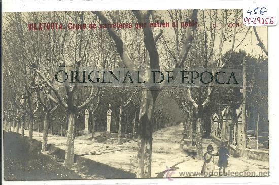Postcards: (PS-29156)POSTAL FOTOGRAFICA DE VILATORTA-CRUSE DE CARRETERES QUE ENTREN AL POBLE