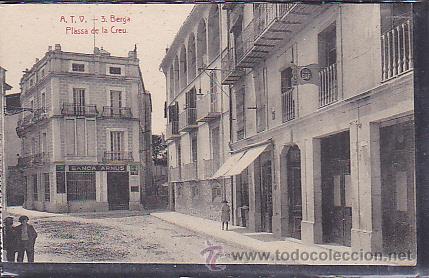 Postales: POSTAL BERGA PLASSA DE LA CREU - Foto 1