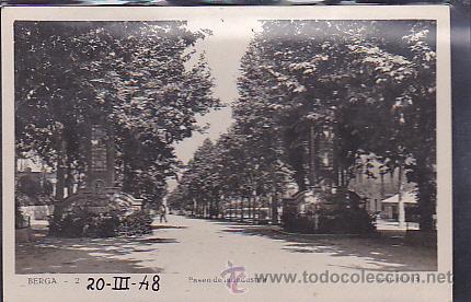 Postales: POSTAL BERGA PASEO DE LA INDUSTRIA - Foto 1