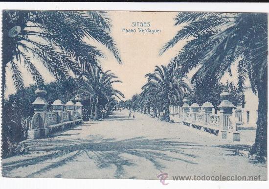 Postales: Sitges Paseo Verdaguer (escrita) - Foto 1