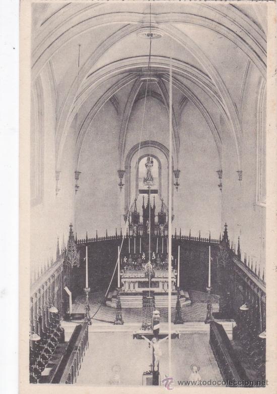 Postales: Cartuja de Montalegre Interior de la Iglesia (escrita)