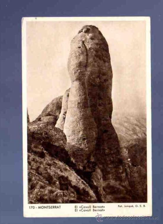 Postkarten: TARJETA POSTAL DE MONTSERRAT. 170. EL CAVALL BERNAT. FOT. JUNQUE.