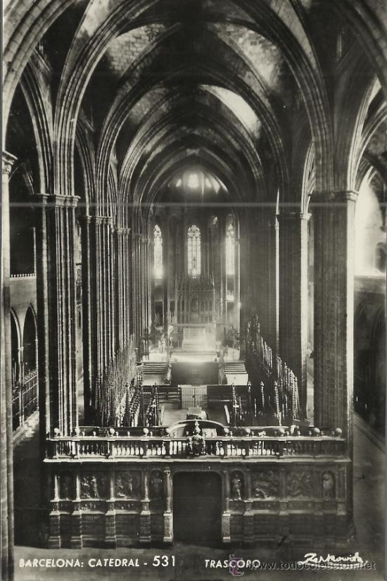 Postales: BARCELONA CATEDRAL SIN ESCRIBIR - Foto 1