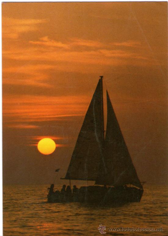 Postales: COSTA BRAVA AMANECER BARCO - EDICI&Oacute;N WERTICROM - POSTAL
