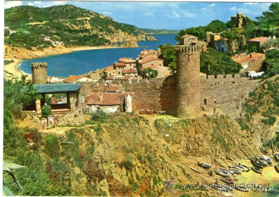 Postales: TOSSA DE MAR - EL CODOLAR Y LA VIL.LA VELLA - EDICI&Oacute;N FABREGAS - POSTAL - Foto 1