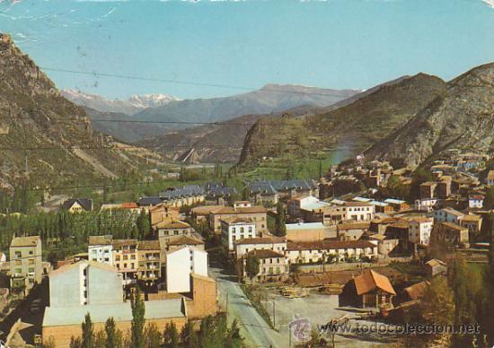 Postales: Pont de Suert, vista generalo, Editor: Arribas n&ordm; 2102. escrita en 1968
