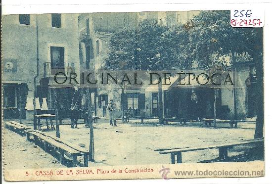 Postcards: (PS-29257)POSTAL DE CASSA DE LA SELVA-PLAZA DE LA CONSTITUCION