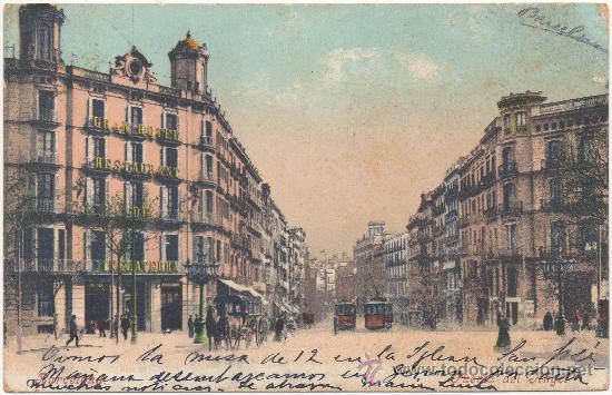 Postales: BARCELONA.- PUERTA DEL &Aacute;NGEL. (C.1905). - Foto 1