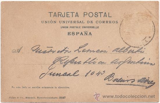 Postales: BARCELONA.- PUERTA DEL &Aacute;NGEL. (C.1905). - Foto 2