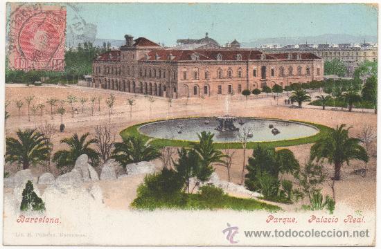 Postales: BARCELONA.- PARQUE. PALACIO REAL. - Foto 1