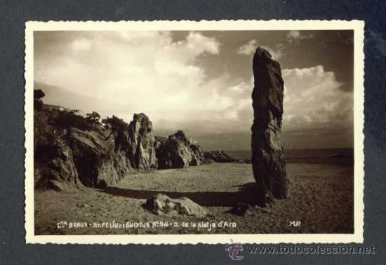 Postales: Postal de SANT FELIU DE GUIXOLS: Dolmen de Platja d' Aro (MUR num. 34)