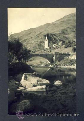 Postales: Postal de LA VALL D' ARAN: Pont sobre el riu Garona a Gar&ograve;s (Ed.Bonamusa num. 18)
