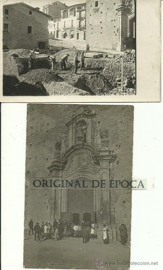 Postcards: (PS-29327)LOTE 2 POSTALES FOTOGRAFICAS DE ???-IGLESIA Y OBRAS