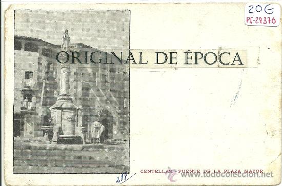 Postkarten: (PS-29370)POSTAL DE CENTELLAS-FUENTE DE LA PLAZA MAYOR