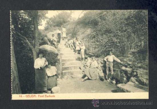 Postales: Postal de GELIDA: Font Barbuda (Thomas num. 16) - Foto 1