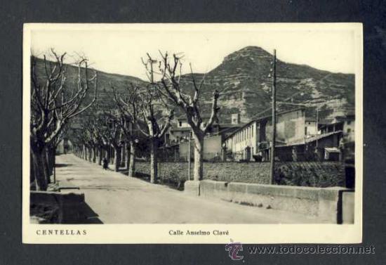 Postales: Postal de CENTELLES: Carrer d Anselm Clav&eacute; - Foto 1