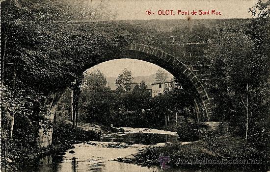 Postales: OLOT.PONT DE SANT ROC - Foto 1