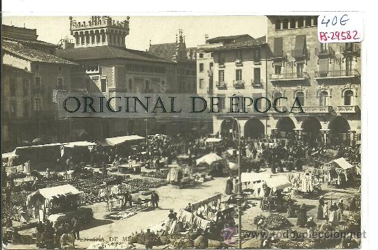 Postcards: (PS-29582)POSTAL FOTOGRAFICA DE VICH-PLAZA EN DIA DE MERCADO