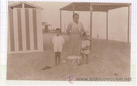 Postales: ANTIGUA POSTAL CALDETAS PLAYA 1919 - Foto 1