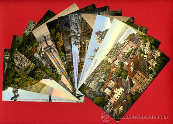 Postcards: SERIE DE 12 POSTALES DE MONTSERRAT, ORIGINALES, ANTIGUAS , VER FOTOS , A