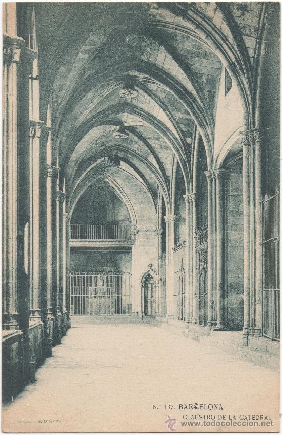 Postales: BARCELONA.- CLAUSTRO DE LA CATEDRAL. - Foto 1