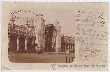 Postales: ANTIGUA POSTAL IGUALADA FERIA ESCRITA 1908 - Foto 1