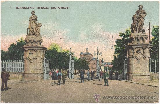 Postales: BARCELONA.- ENTRADA DEL PARQUE. - Foto 1