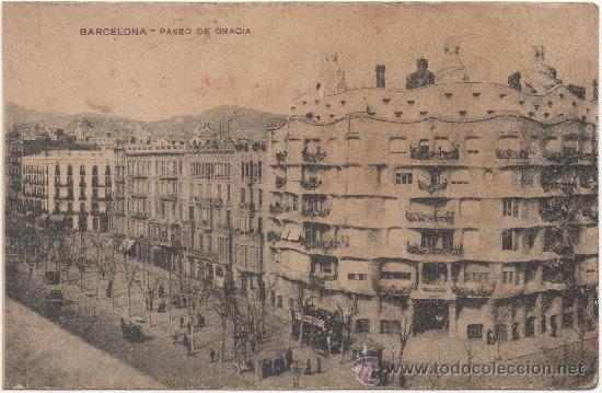 Postales: BARCELONA.- PASEO DE GRACIA. - Foto 1