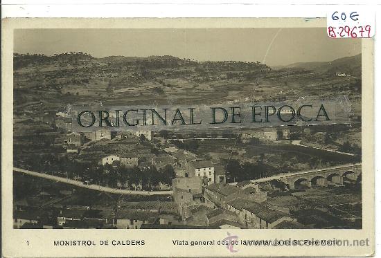 Postkarten: (PS-29679)POSTAL FOTOGRAFICA DE MONISTROL DE CALDERS-VISTA GENERAL DES DE LA MONTANYA DE ST.PERE MAR