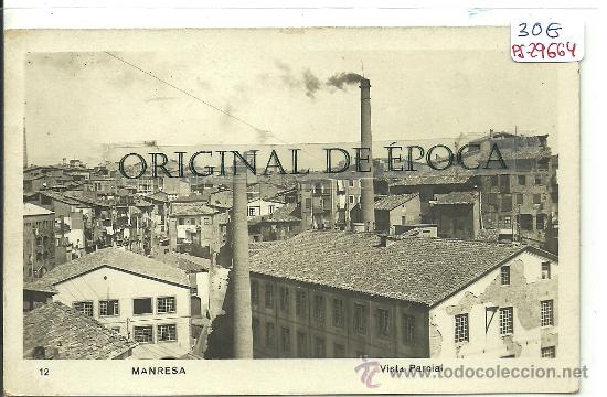 Postcards: (PS-29664)POSTAL FOTOGRAFICA DE MANRESA-VISTA PARCIAL
