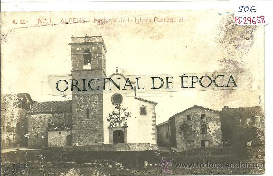 Postcards: (PS-29658)POSTAL FOTOGRAFICA DE ALPENS-FACHADA DE LA IGLESIA PARROQUIAL