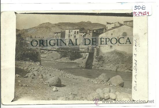 Postkarten: (PS-29654)POSTAL FOTOGRAFICA DE PONT DE SUERT-PUENTE SOBRE EL RIO