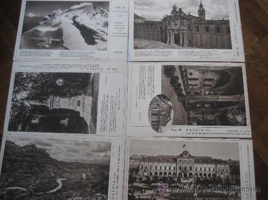 Postales: Catalunya. 6 postales colecci&oacute;n Patria. Ed. Zerkowitz. Publicidad Xarop Casades&uuml;s.